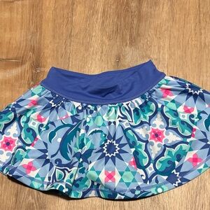 Gymboree Blue and Pink Patterned Skort